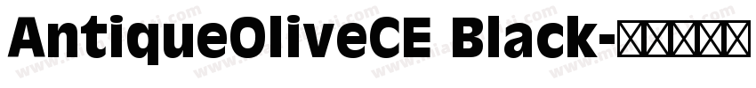 AntiqueOliveCE Black字体转换